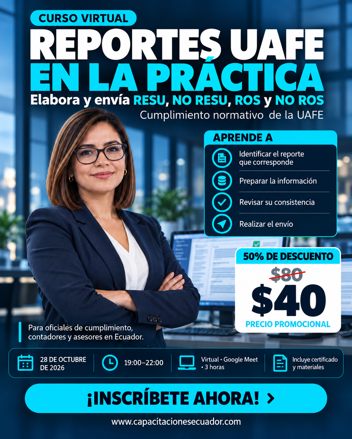 Curso virtual de reportes UAFE